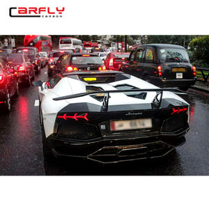 Pour 2011-2016 <span class=keywords><strong>Lamborghini</strong></span> <span class=keywords><strong>Aventador</strong></span> LP700 <span class=keywords><strong>D</strong></span> Style aileron de voiture arrière en Fiber de carbone pour <span class=keywords><strong>Aventador</strong></span> LP700 kit carrosserie CF - Product Image 5