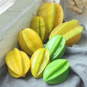 Decoración de Fiestas con Frutas Artificiales Realistas, <span class=keywords><strong>Fruta</strong></span> <span class=keywords><strong>Estrella</strong></span> Falsa, <span class=keywords><strong>Carambola</strong></span> Artificial Verde y Amarilla, Averrhoa <span class=keywords><strong>Carambola</strong></span> - Product Image 5