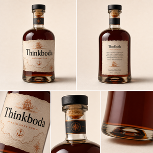 <span class=keywords><strong>Bottiglia</strong></span> <span class=keywords><strong>di</strong></span> Whisky Personalizzata da 750ml con Tappo a Vite, Etichetta <span class=keywords><strong>di</strong></span> Lusso Blu Navy, Scatola Premium in Cartone con Chiusura a Cerniera per Bourbon in Piccole Produzioni - Product Image 4