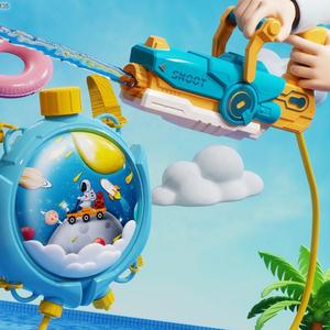 Meilleur prix eau été extérieur jeu de tir électrique Gatling combat jouet sac à dos Style pistolet à eau jouet pour enfants - Product Image 2