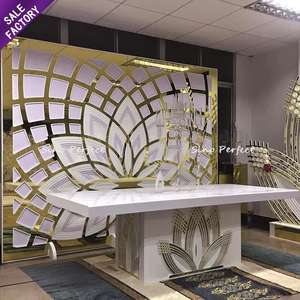 Foshan China <b>Gold</b> Wed Event Backdrop Design for <b>Party</b> for Wedding - Product Image 2
