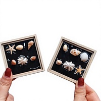 Aimants de réfrigérateur créatifs en forme de coquillage de Qingdao, brise marine, souvenir de bord de mer, cadeaux créatifs en gros