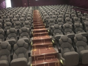 Chaise de salle de cinéma avec porte-gobelet, transformateur de métal, siège pliant pour projet, cinéma et cinéma - Product Image 6