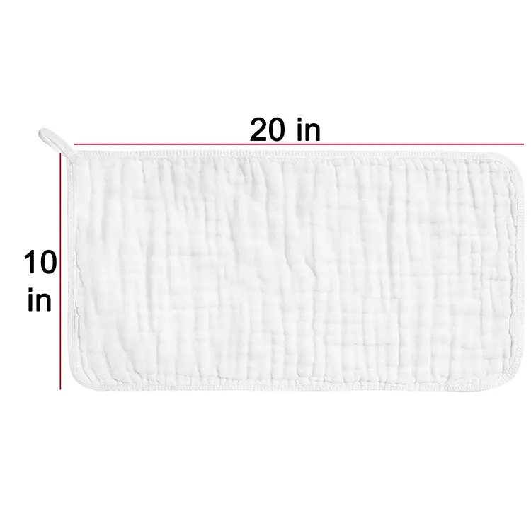 100% cotton muslin ợ vải mềm tay khăn lau cho trẻ sơ sinh cần thiết 6-lớp bé yếm