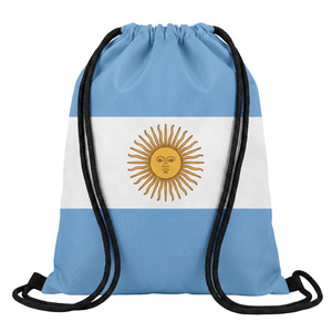 Sac à dos à cordon 2026 avec drapeau national (USA, Canada, Mexique) pour le Tournoi Mondial de Football – Sac de sport pour supporters - Product Image 1