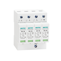 Parafoudre triphasé TYCOTIU BR-7M 275 4P, protection efficace contre les surtensions T1+T2, courant de décharge maximal