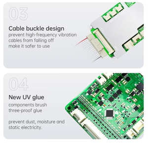 ระบบจัดการแบตเตอรี่อัจฉริยะสำหรับจักรยานไฟฟ้า 40A 60A 100A 120A 7S 8S 24V 13S 14S 36V 15S 16S 48V 17S รองรับแบตเตอรี่ LiFePO4 และ Li-ion พร้อมพอร์ต UART RS485 CAN - Product Image 3