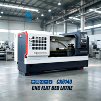 Tour CNC à lit monobloc CK6140 pour composants de connecteurs et adaptateurs d'instruments – Usinage stable