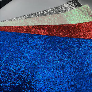 <span class=keywords><strong>Tissu</strong></span> en cuir et vinyle scintillant, coloré et épais, idéal pour la confection de nœuds et la décoration de festivals - Product Image 3