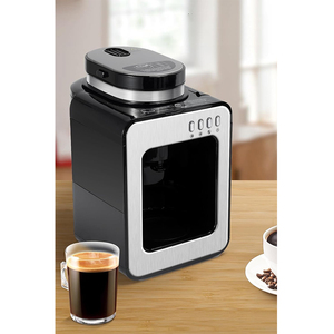 <span class=keywords><strong>Cafetière</strong></span> goutte à goutte 4 tasses Moulin intégré Intensité réglable Préparation rapide Conservation de la chaleur <span class=keywords><strong>Filtre</strong></span> <span class=keywords><strong>permanent</strong></span> anti-goutte - Product Image 3