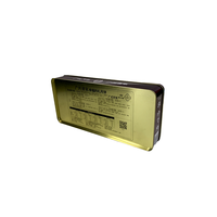Boîte en métal rectangulaire pour biscuits au chocolat / Boîte en métal de qualité alimentaire avec design personnalisé