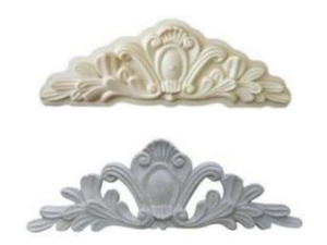 Frontón de puerta de estilo moderno de 4 'de ancho de alta calidad, frontón de madera de diseño europeo, edición limitada - Product Image 3