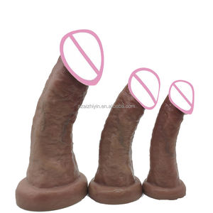 Juguetes para adultos calientes de fábrica, consolador grande de silicona líquida, pene grande supersuave <span class=keywords><strong>con</strong></span> diseño de cabeza de hongo de vena realista para mujeres - Product Image 1