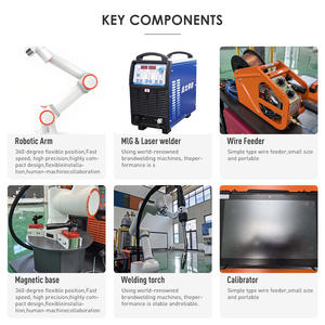 Surcar 무료 프로그래밍 용접기 5kg 페이로드 922mm 도달 0.03mm 정밀 스테인레스 스틸 3kW 220V/380V 금속 제조 - Product Image 2