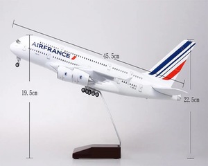 Mô hình máy bay Airbus A380 củ<span class=keywords><strong>a</strong></span> Air France tỷ lệ 1/160, 46cm, làm bằng nhự<span class=keywords><strong>a</strong></span> đúc, có chân đáp - Product Image 2
