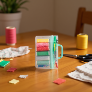 Set di aghi da cucito Ilan 7x14 cm con filo e strumenti per uso domestico - Product Image 3