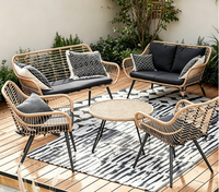Meubles de table et de chaises d'extérieur Prima, style industriel personnalisé pour bar, sièges d'extérieur, table et chaises d'extérieur