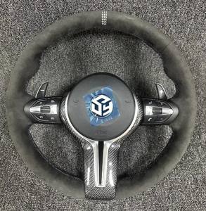 พวงมาลัยหนังกลับซ้ายขวาสำหรับ BMW ซีรีส์ 3 5 รุ่น F10 F30 F90 F01 F12 M3 M6 E90 Z4 X1 X6 48 E90 E92 E71 F25 F32 <span class=keywords><strong>E7</strong></span> - Product Image 6