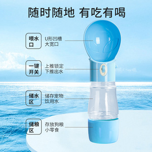 Botella de agua 2 en 1 para mascotas, taza de viaje con tazón para perros resistente al calor y de gran capacidad - Product Image 4