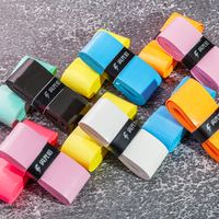Poignées de raquette de tennis et de badminton en PU multicolores et accessoires de padel - Poignées de qualité au toucher frais