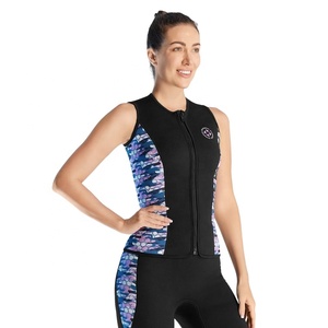 เสื้อเว็ทสูทนีโอพรีนพรีเมียม 3 มม. สำหรับผู้หญิง เสื้อกั๊กดำน้ำ ชุดว่ายน้ำ ดำน้ำตื้น ดำน้ำลึก เล่นเซิร์ฟ กีฬาทางน้ำ ออกแบบตามสั่ง - Product Image 5