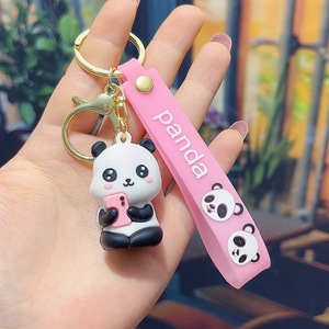 Porte-clés panda personnalisé en PVC souple de Chine, pendentif porte-clés panda pour téléphone, jouet cadeau pour enfants, porte-clés en PVC pour enfants - Product Image 5