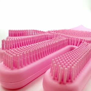 قفازات سيليكون مقشر منزلية مقاومة للماء قفازات مطاطية لغسيل الأطباق للاستخدام في تنظيف المطبخ - Product Image 5