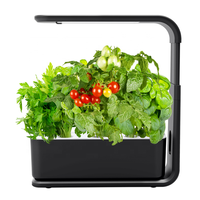 Kit de culture hydroponique Topper 15W 3Pods pour plantes d'intérieur, avec système d'arrosage automatique, éclairage LED et charge USB