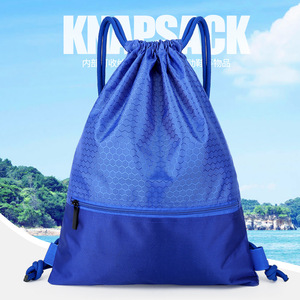 กระเป๋าเป้สะพายหลังแบบมีเชือกผูกไนลอนกันน้ำ 20-35L กระเป๋าซิปสำหรับทุกเพศกระเป๋ากีฬากลางแจ้งใช้ทุกวัน - Product Image 1