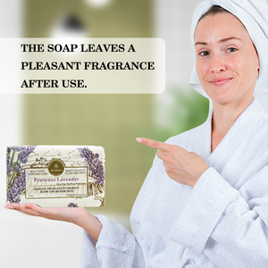 Savon artisanal à la lavande pure, étiquette personnalisée, barre de bain naturelle aux herbes avec effet blanchissant pour tous types de peau - Product Image 4