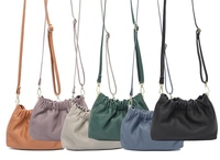 Tas Selempang Kulit Asli Wanita Musim Gugur/Dingin Kapasitas Besar Model Lipit, Tas Bahu Mewah dan Elegan