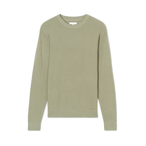 Suéter de Punto Rústico con Cuello Redondo para Hombre en Color Taupe con Tejido Transpirable y 83% Algodón 17% Poliamida - Product Image 1