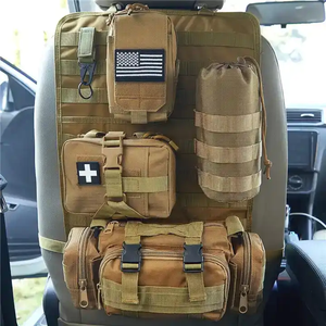 Tactical Molle <b>Car</b> Seat Back Organizer with 4 Detachable Pouches Universal Vehicle Panel Organizer <b>Storage</b> <b>Bag</b> - Product Image 2