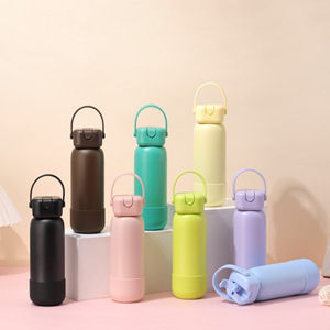 Bouteille d'eau isotherme portable en acier inoxydable 304 à double paroi grande capacité pour sports de plein air avec paille - Product Image 1