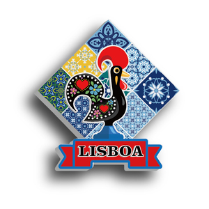 Imanes de Resina Hechos a Mano con Diseño Art Deco, Recuerdo Turístico de <span class=keywords><strong>Lisboa</strong></span>, Forma Irregular, Imanes para Refrigerador, Tamaño S, Marca JXF - Product Image 2