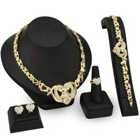 Nouvel Arrivage 2025 Livraison Rapide en Gros Ensemble Collier et Bijoux Xoxo Plaqué Or Véritable 18K Style Africain de Dubaï pour Femme