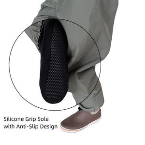 <span class=keywords><strong>Cuissardes</strong></span> de poitrine respirantes à 4 couches OEM <span class=keywords><strong>Cuissardes</strong></span> imperméables de pêche et de chasse en plein air avec <span class=keywords><strong>chaussettes</strong></span> antidérapantes - Product Image 4