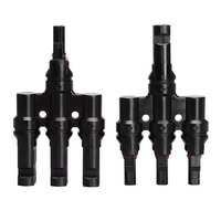 2024 nuevo tipo Solar Oem personalizado impermeable 3 en 1 1000V DC T rama Solar PV Cable conector para Panel Solar