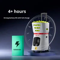 Machine à balles de tennis Spaas TB1 à contrôle intelligent, avec panier pliable intégré, lanceur d'entraînement et dispositif d'auto-entraînement