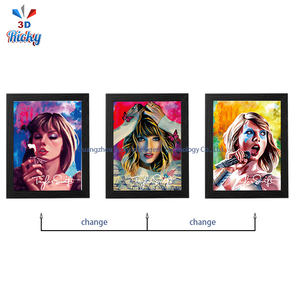 Affiche 3D « Midnight Melody » – Art lyrique 3D inspiré du journal de composition musicale, en plastique PET, avec conception d'œuf de Pâques caché - Product Image 3