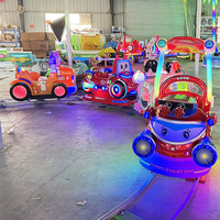 Train électrique orbital de haute qualité pour enfants, système de piste gonflable en métal pour jouet porteur, utilisation extérieure/intérieure pour 5-10 ans