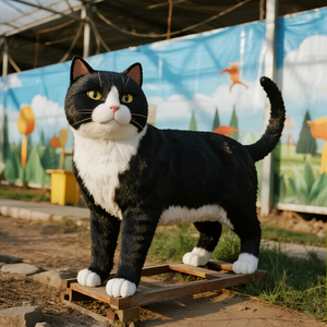 Hete Verkoop Realistische Animatronic Dier Indoor Kat Model Hars Simulatie Decor Voor Dierenwinkel Toont Kat-Thema Feesttuinen - Product Image 3