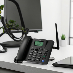 Téléphone sans fil à écran matriciel sans fil WiFi 2G GSM Enregistrement d'appels mains libres Transfert <span class=keywords><strong>aveugle</strong></span> Ne pas déranger - Product Image 2