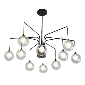 A mano in vetro paralume nordic soggiorno personalizzato lampadario modern living room lampada a sospensione da soffitto luci - Product Image 2