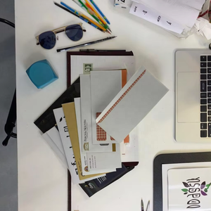 Enveloppes personnalisées avec logo 10 enveloppes à lettres professionnelles auto-scellantes teintées de sécurité Enveloppes recyclées pour factures et documents - Product Image 4