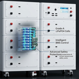 แบตเตอรี่ลิเธียมไอรอนฟอสเฟต (LiFePO4) แรงดันสูง 358.4V 280Ah พร้อมระบบจัดการแบตเตอรี่อัจฉริยะ (Smart BMS) แบบโมดูลาร์ สำหรับการลดภาระไฟฟ้าช่วงสูงสุดในเชิงพาณิชย์ - Product Image 3
