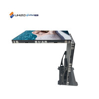Écran d'affichage LED intérieur UHLED P1.53 P1.86 P2.5, affichage LED pliable en couleur pleine, affichage LED publicitaire mobile HD