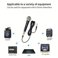 Microphone dynamique portable professionnel Xtuga XMB-104 pour chant en extérieur, filaire XLR, pour karaoké à domicile, avec suppression du bruit, en plastique