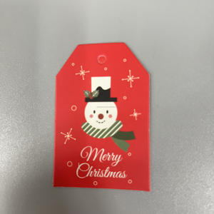 Étiquette en papier de Noël personnalisée Merci pour la carte-cadeau marquée sur les cartons - Product Image 3