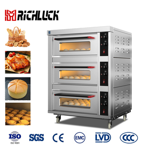 Factory Direct Sales Commercial <strong>Baking</strong> Oven Big Capacity 3 Layer 3trays Electric Deck Oven for Cake Bread Pizza <strong>Baking</strong> <strong>Equipment</strong> - Product Image 1
